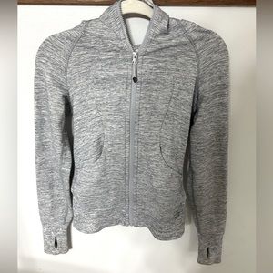 Lululemon grey zip up scuba size 2